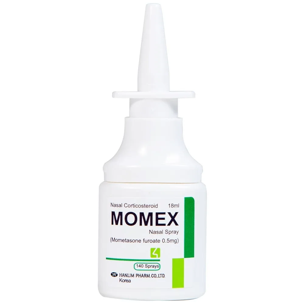 Hình ảnh Hỗn dịch xịt mũi Momex Nasal Spray Hanlim điều trị viêm mũi theo mùa (18ml)