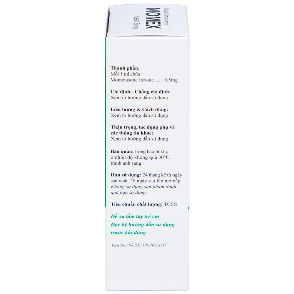 Hình ảnh Hỗn dịch xịt mũi Momex Nasal Spray Hanlim điều trị viêm mũi theo mùa (18ml)