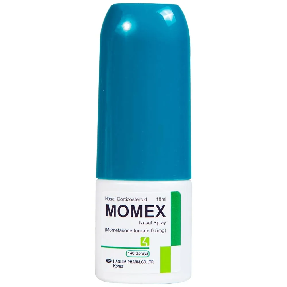 Hình ảnh Hỗn dịch xịt mũi Momex Nasal Spray Hanlim điều trị viêm mũi theo mùa (18ml)
