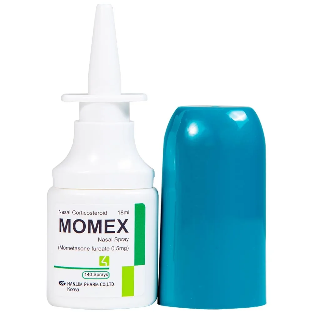 Hình ảnh Hỗn dịch xịt mũi Momex Nasal Spray Hanlim điều trị viêm mũi theo mùa (18ml)