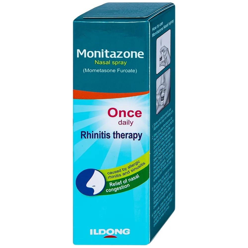 Hình ảnh Hỗn dịch xịt mũi Monitazone Nasal Spray điều trị và phòng ngừa viêm mũi dị ứng (18ml)	