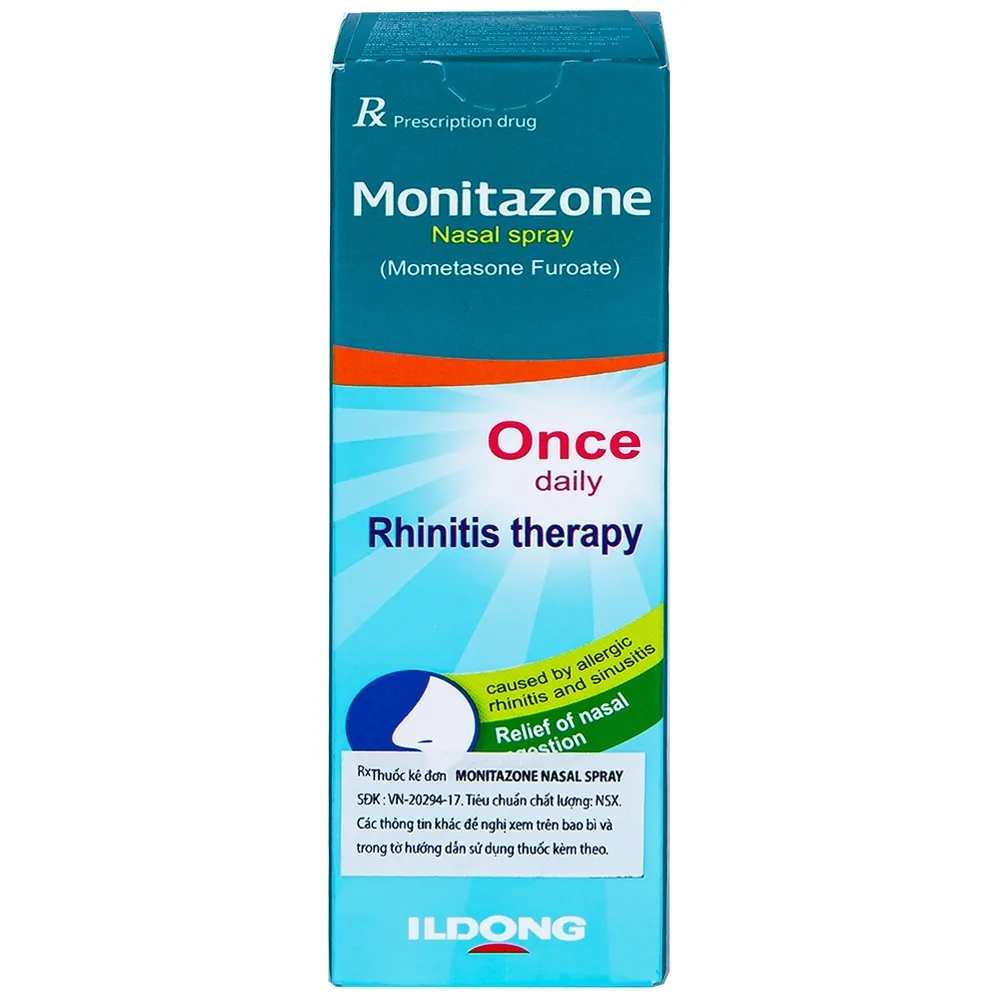 Hình ảnh Hỗn dịch xịt mũi Monitazone Nasal Spray điều trị và phòng ngừa viêm mũi dị ứng (18ml)	