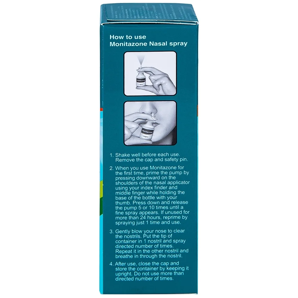 Hình ảnh Hỗn dịch xịt mũi Monitazone Nasal Spray điều trị và phòng ngừa viêm mũi dị ứng (18ml)	