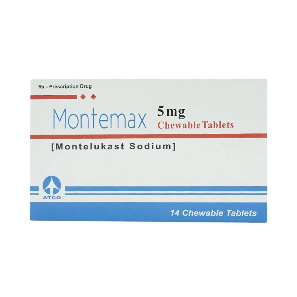 Hình ảnh Viên nhai Montemax 5mg Atco điều trị hen suyễn mãn tính (1 vỉ x 14 viên)