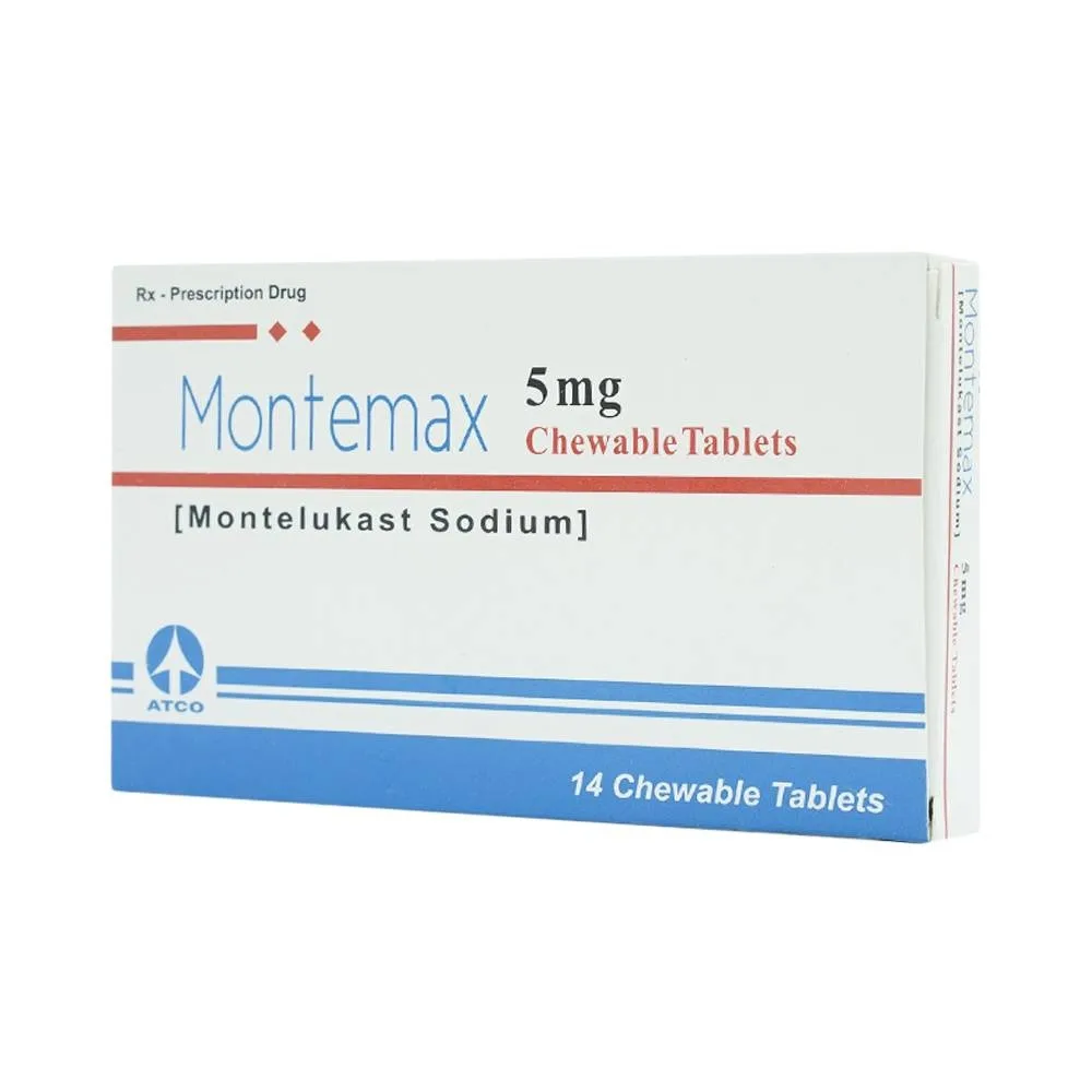 Hình ảnh Viên nhai Montemax 5mg Atco điều trị hen suyễn mãn tính (1 vỉ x 14 viên)