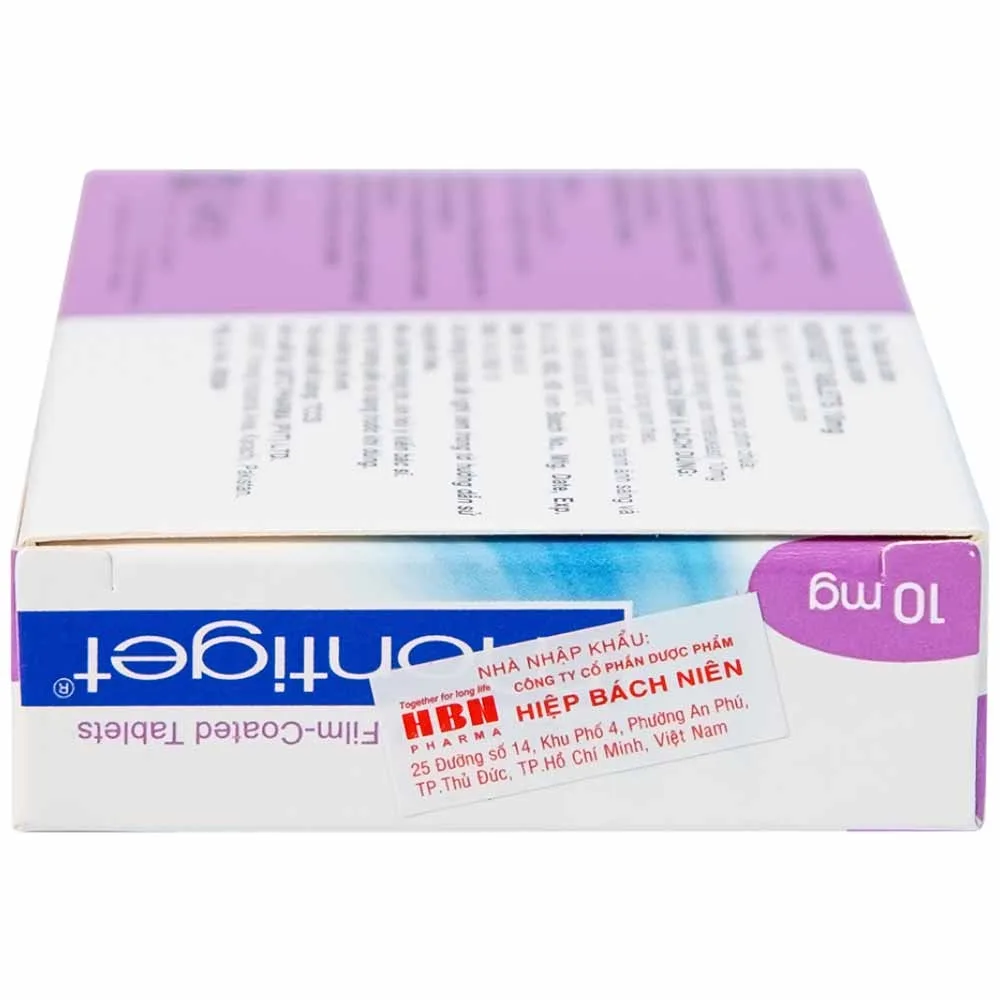 Hình ảnh Viên nén Montiget 10mg Getz phòng và điều trị suyễn mạn tính (2 vỉ x 7 viên)