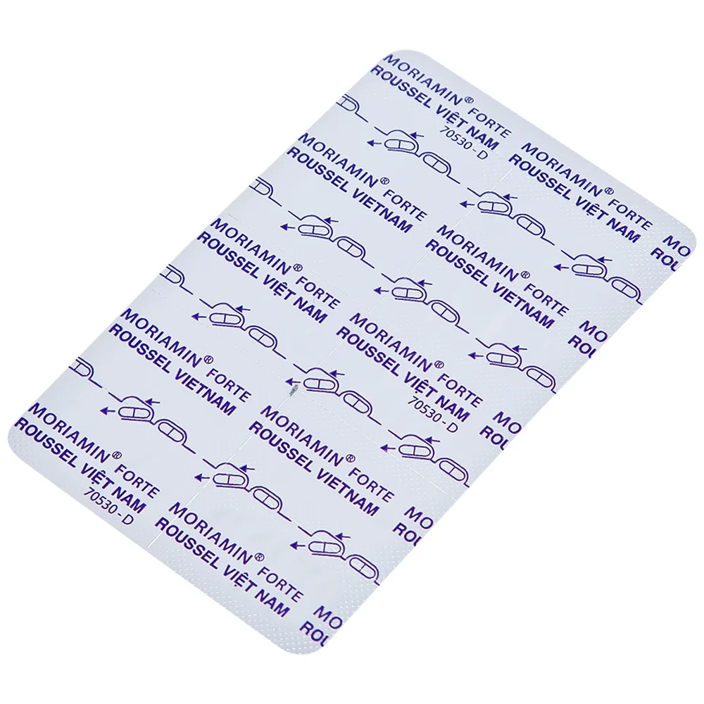Hình ảnh Viên nang cứng Moriamin Forte Roussel hỗ trợ duy trì và phục hồi sức khỏe (10 vỉ x 10 viên)