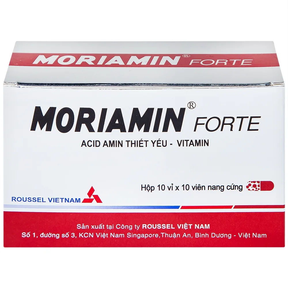 Hình ảnh Viên nang cứng Moriamin Forte Roussel hỗ trợ duy trì và phục hồi sức khỏe (10 vỉ x 10 viên)