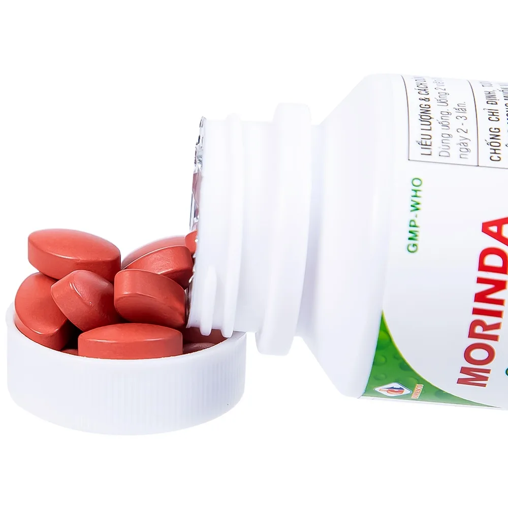 Hình ảnh Thuốc Morinda Citrifolia Domesco điều trị đau nhức, sưng khớp, tăng huyết áp (50 viên) 