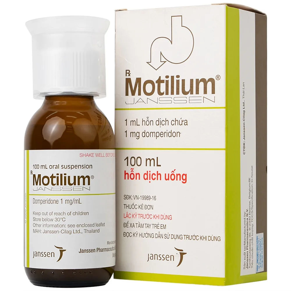 Hình ảnh Hỗn dịch uống Motilium Janssen điều trị triệu chứng nôn và buồn nôn (100ml)