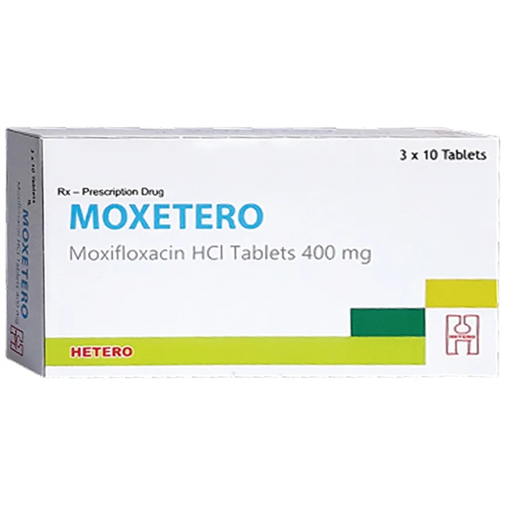 Hình ảnh Thuốc Moxetero Hetero điều trị các nhiễm khuẩn trên các bệnh nhân 18 tuổi (3 vỉ x 10 viên)