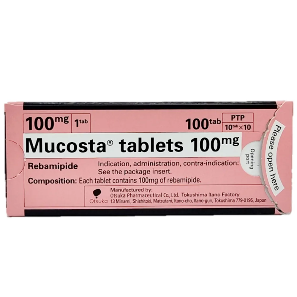 Hình ảnh Viên nén Mucosta tablets 100mg Otsuka điều trị loét dạ dày (10 vỉ x 10 viên)