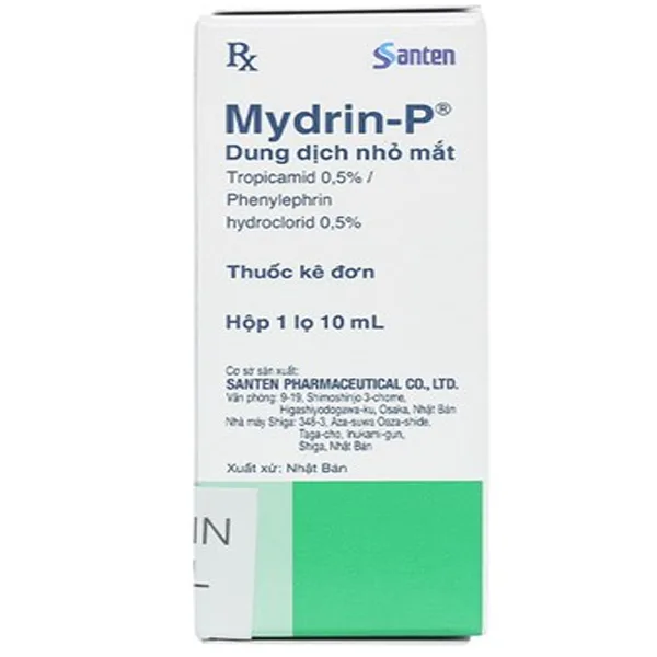 Hình ảnh Thuốc nhỏ mắt Mydrin-P Santen làm giãn đồng tử (10ml)