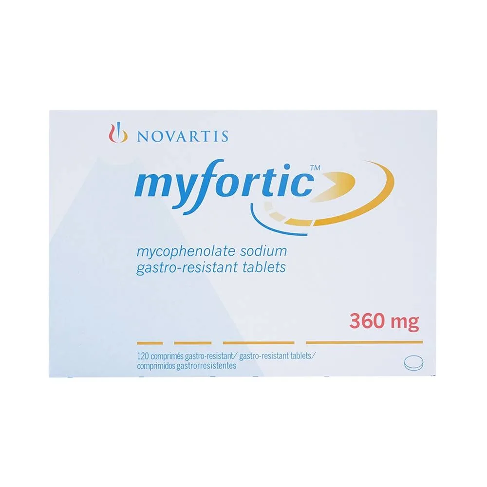 Hình ảnh Viên nén Myfortic 360mg Novartis dùng cho bệnh nhân ghép thận dị gen (12 vỉ x 10 viên)