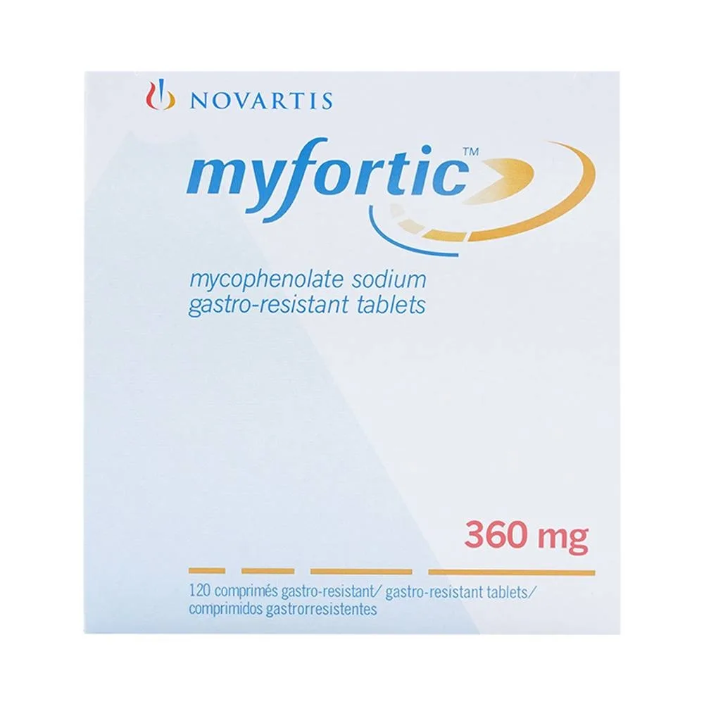 Hình ảnh Viên nén Myfortic 360mg Novartis dùng cho bệnh nhân ghép thận dị gen (12 vỉ x 10 viên) 