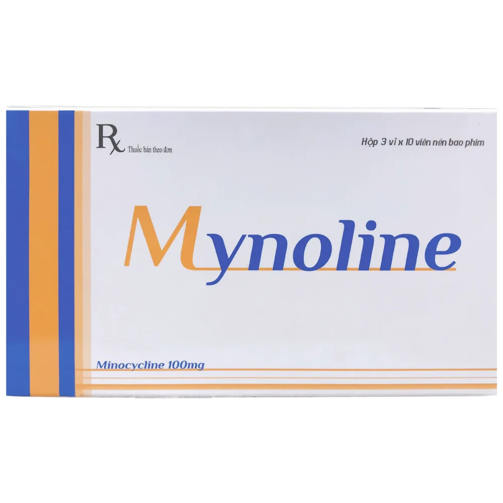 Hình ảnh Thuốc Mynoline Cophavina điều trị nhiễm khuẩn (3 vỉ x 10 viên)