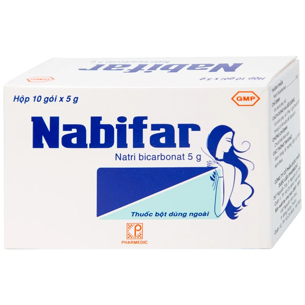 Hình ảnh Thuốc bột Nabifar Pharmedic dùng vệ sinh phụ nữ (10 gói x 5g)