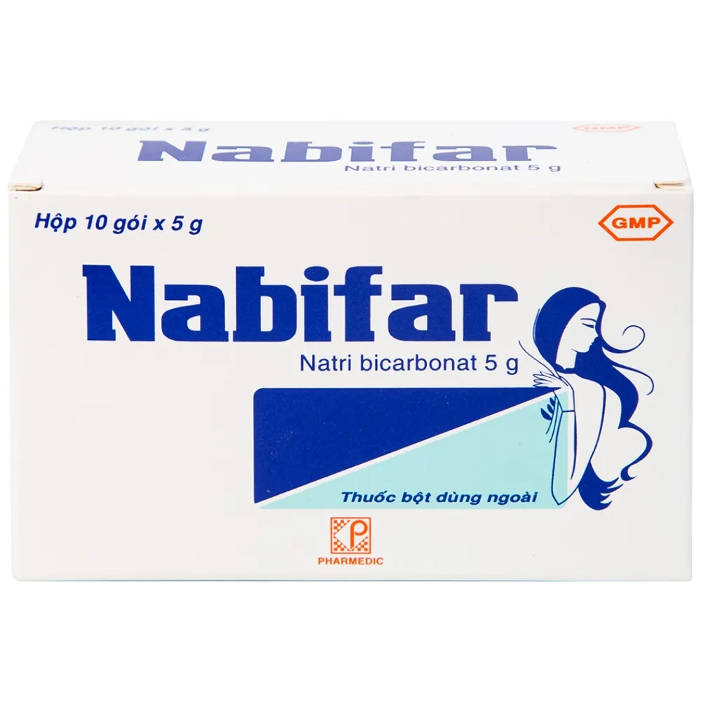 Hình ảnh Thuốc bột Nabifar Pharmedic dùng vệ sinh phụ nữ (10 gói x 5g)