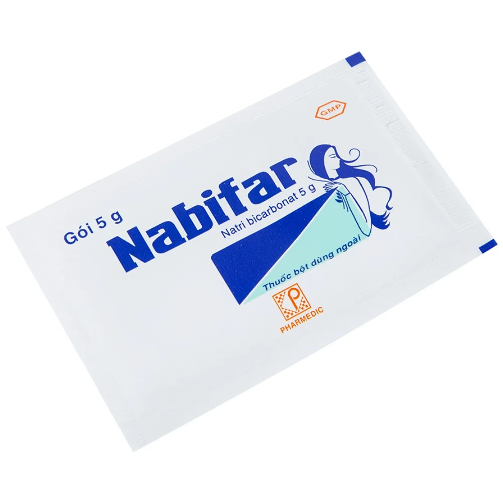 Hình ảnh Thuốc bột Nabifar Pharmedic dùng vệ sinh phụ nữ (10 gói x 5g)