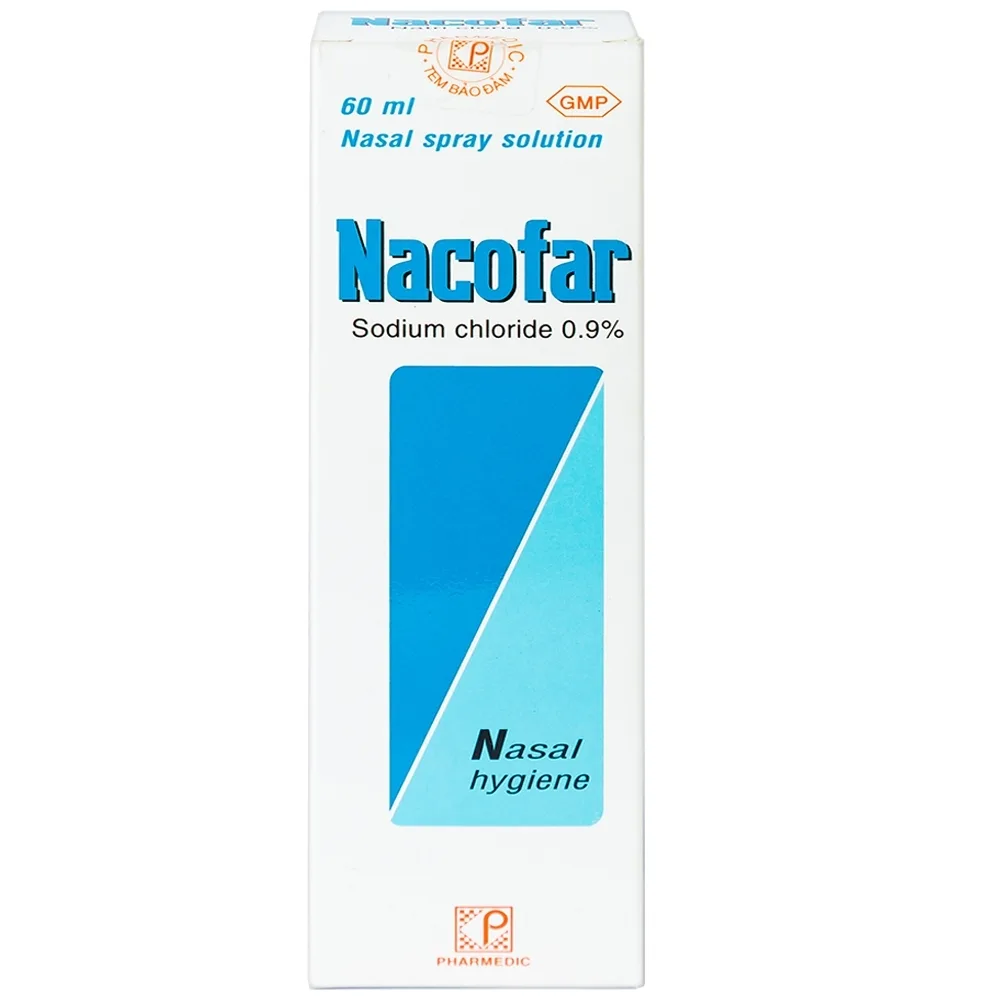 Hình ảnh Dung dịch xịt mũi Nacofar Pharmadic vệ sinh mũi, giảm nghẹt mũi (60ml)