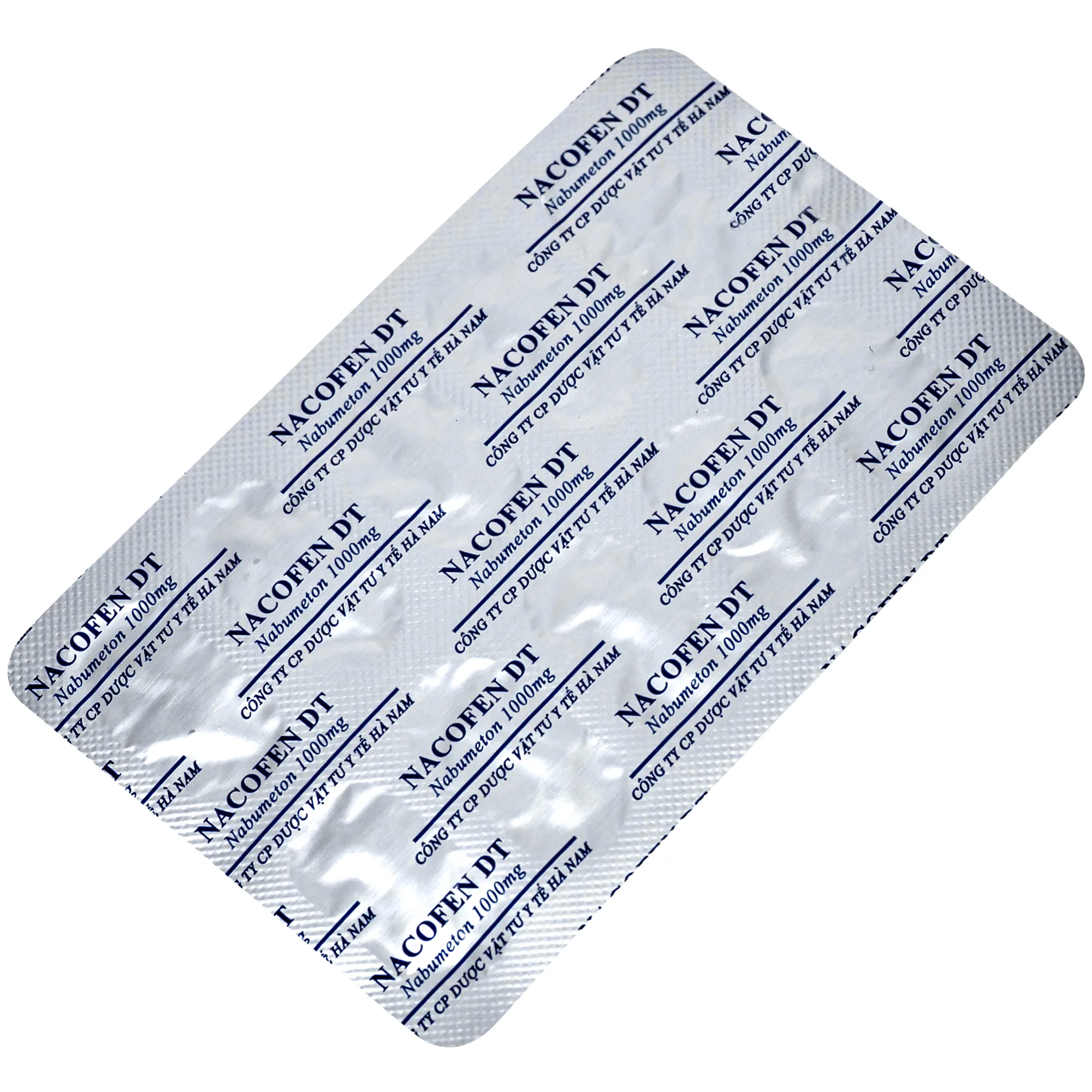 Hình ảnh Thuốc Nacofen DT 1000mg Hà Nam điều trị các triệu chứng kéo dài của viêm khớp mạn tính (3 vỉ x 10 viên)