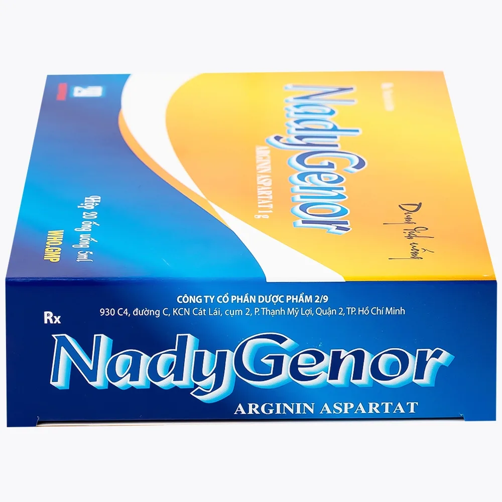 Hình ảnh Thuốc NadyGenor 5ml Nadyphar điều trị duy trì tăng amoniac máu (20 ống)