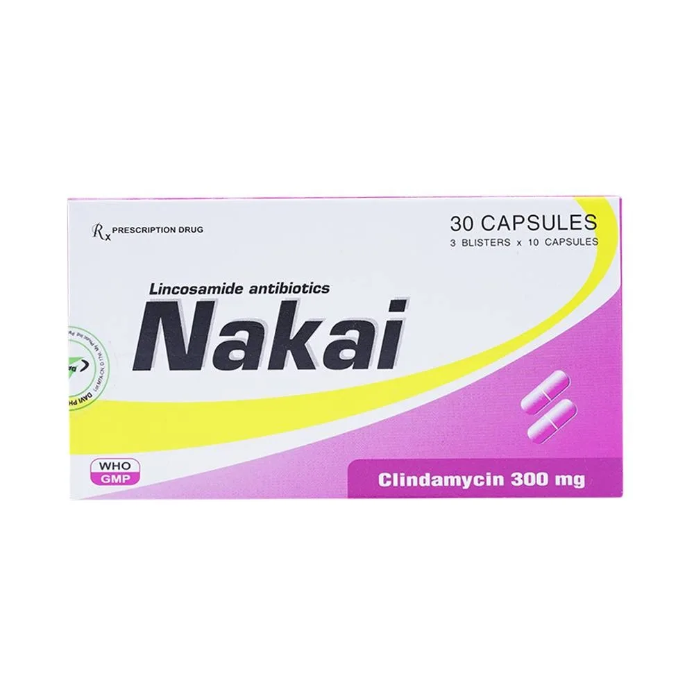 Hình ảnh Thuốc Nakai 300mg DaViPharm điều trị các chứng nhiễm khuẩn nhạy cảm (3 vỉ x 10 viên)
