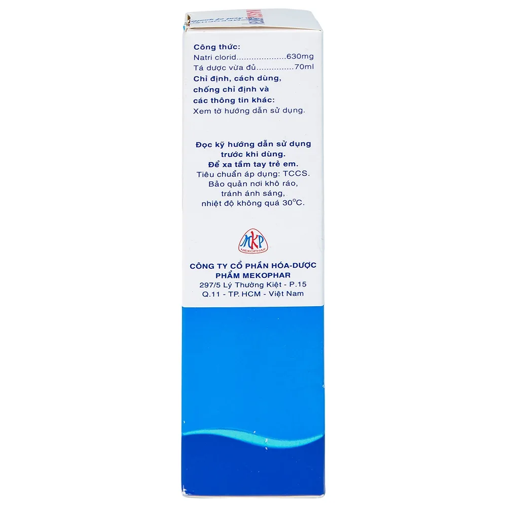 Hình ảnh Thuốc xịt mũi Nasolspray Mekophar làm sạch và thông mũi, họng (70ml)