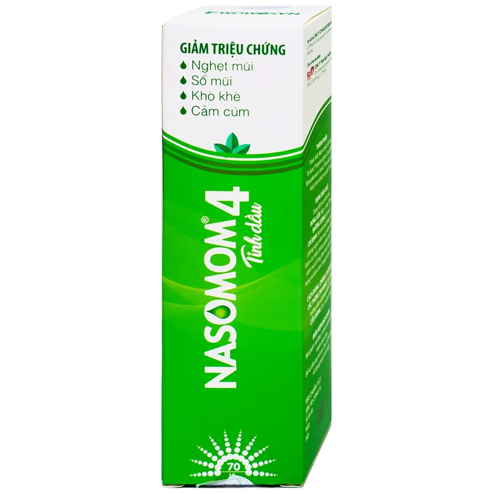 Hình ảnh Tinh dầu Nasomom 4 Reliv hỗ trợ điều trị nghẹt mũi, sổ mũi, khò khè, cảm cúm (70ml)