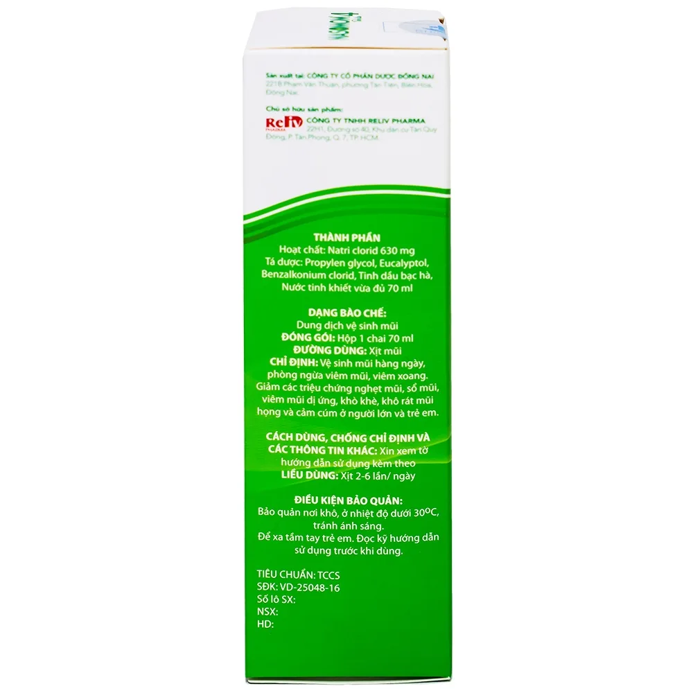 Hình ảnh Tinh dầu Nasomom 4 Reliv hỗ trợ điều trị nghẹt mũi, sổ mũi, khò khè, cảm cúm (70ml)