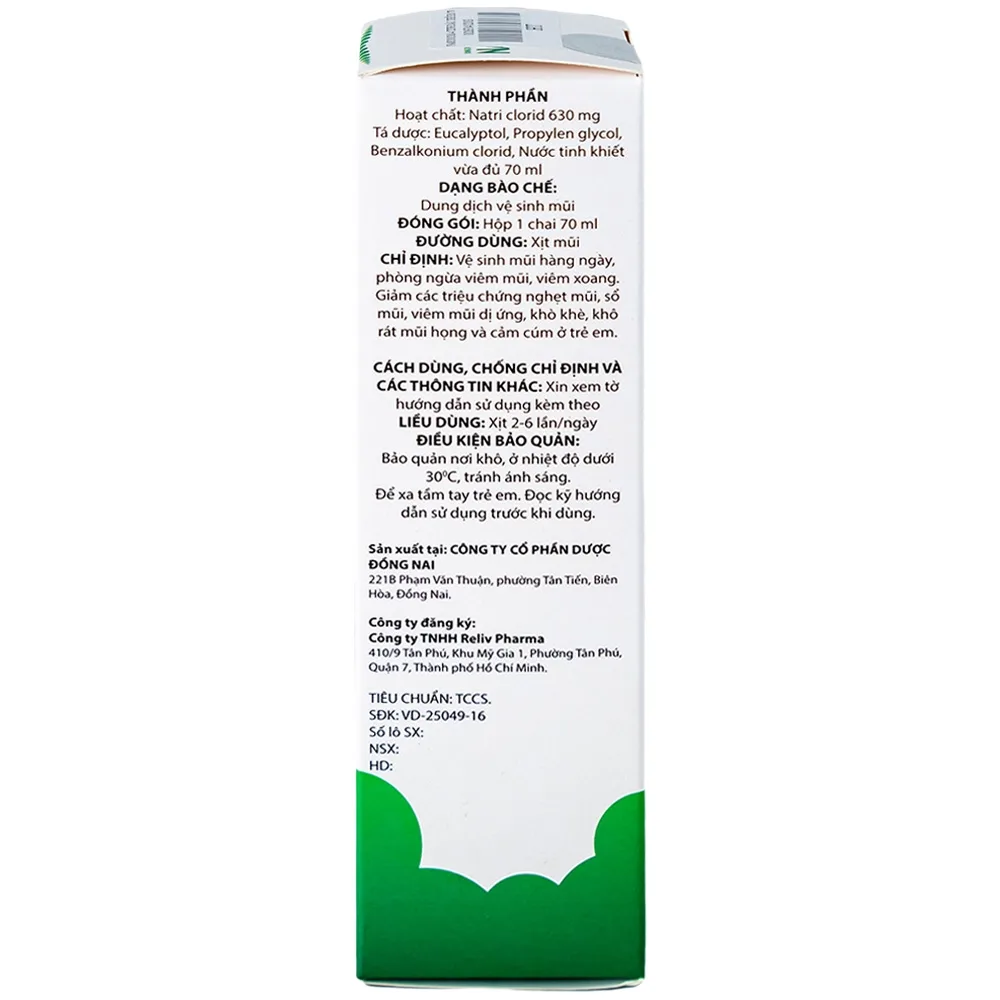 Hình ảnh Tinh dầu trẻ em Nasomom-4 Reliv giảm triệu chứng nghẹt mũi, sổ mũi, khò khè, cảm cúm (70ml)