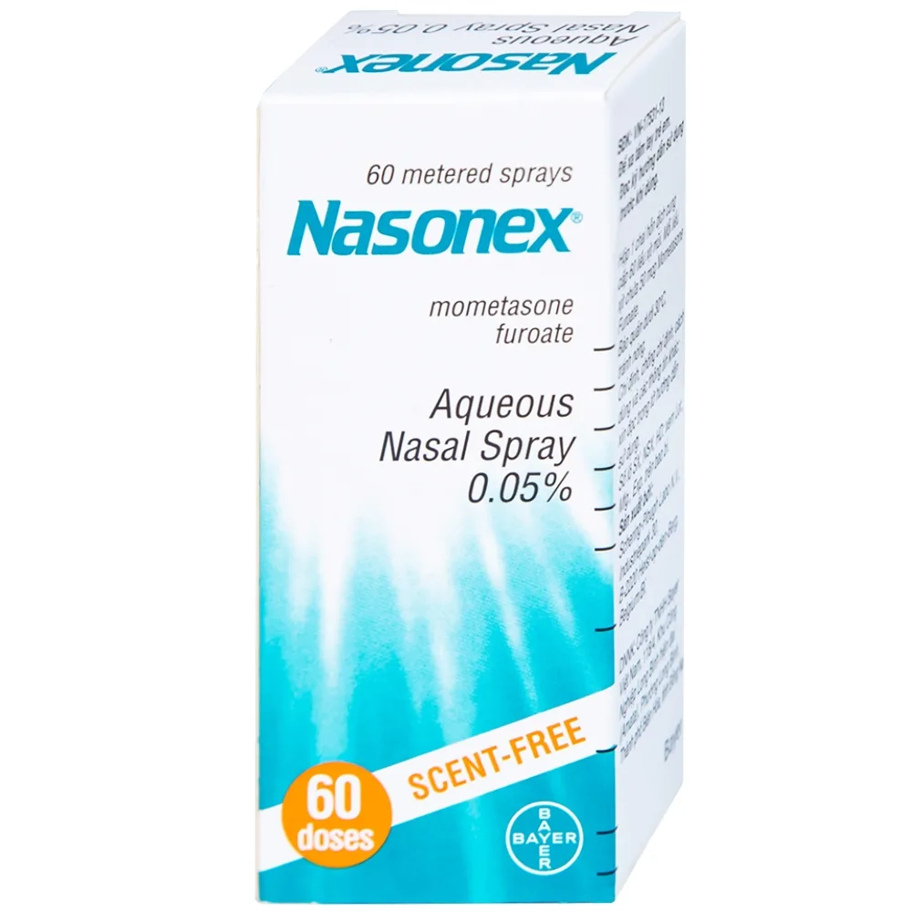 Hình ảnh Thuốc xịt mũi Nasonex Bayer điều trị viêm mũi dị ứng (60 liều)