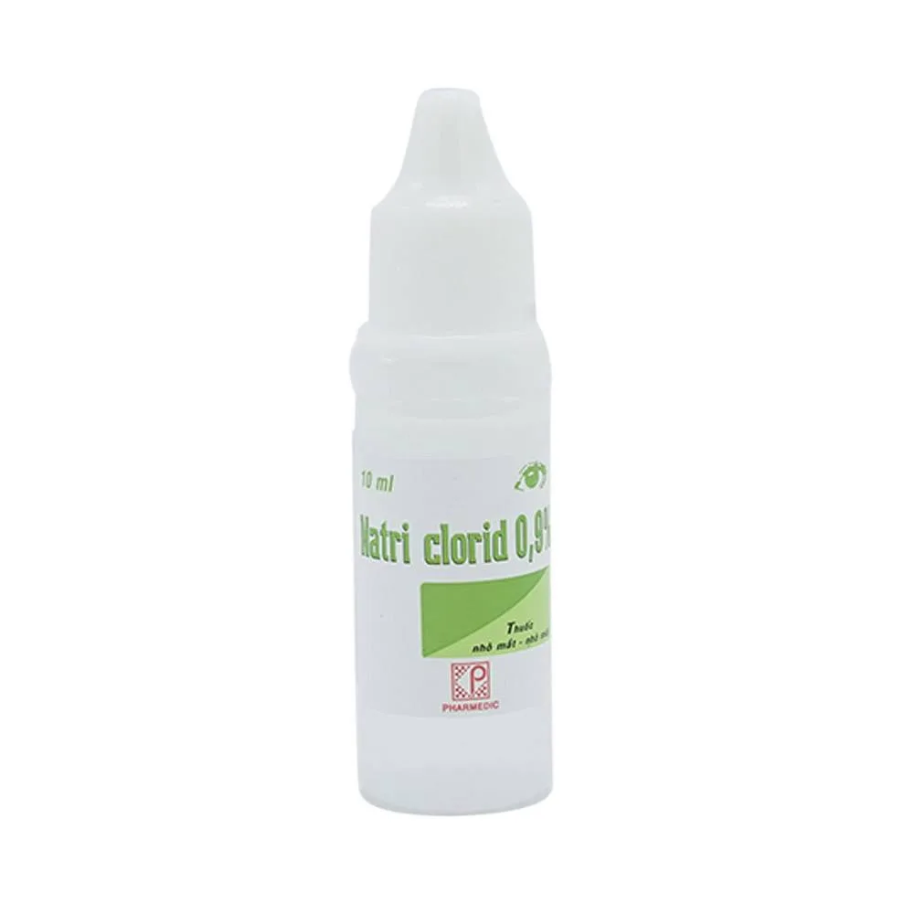 Hình ảnh Thuốc nhỏ mắt, nhỏ mũi Natri Clorid 0,9% Pharmedic hỗ trợ rửa mắt, rửa mũi, phụ trị nghẹt mũi, sổ mũi (10ml)