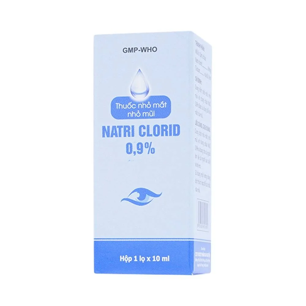 Hình ảnh Thuốc nhỏ mắt, nhỏ mũi Natri Clorid 0.9% Gia Nguyễn dùng để rửa mắt, mũi (10ml)