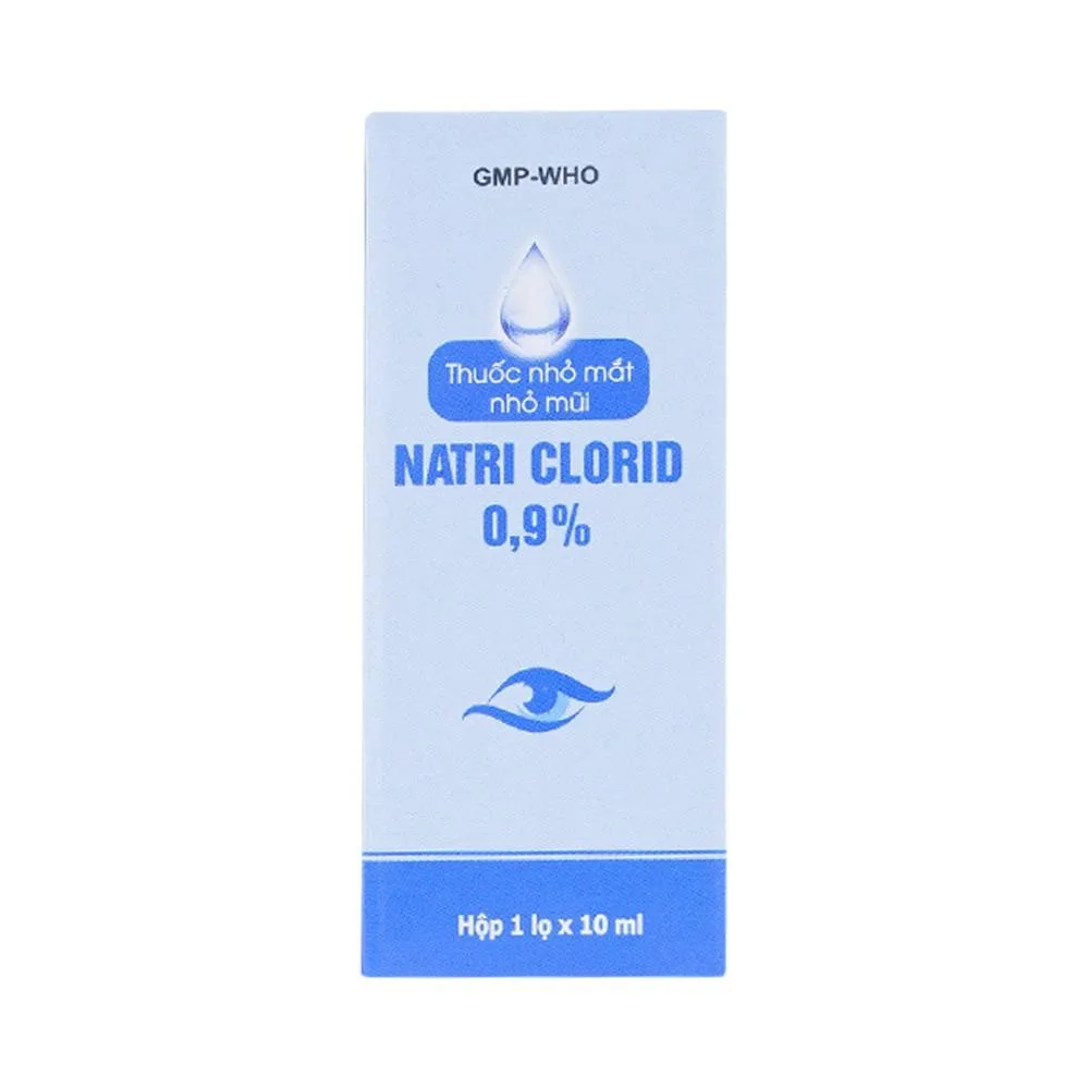 Hình ảnh Thuốc nhỏ mắt, nhỏ mũi Natri Clorid 0.9% Gia Nguyễn dùng để rửa mắt, mũi (10ml)