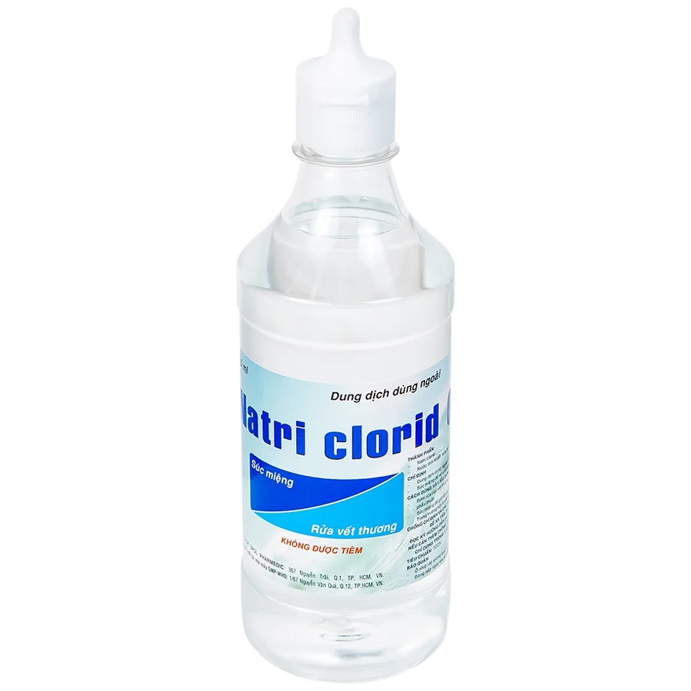 Hình ảnh Dung dịch dùng ngoài Natri Clorid 0,9% Pharmedic vệ sinh răng, miệng, họng (500ml)