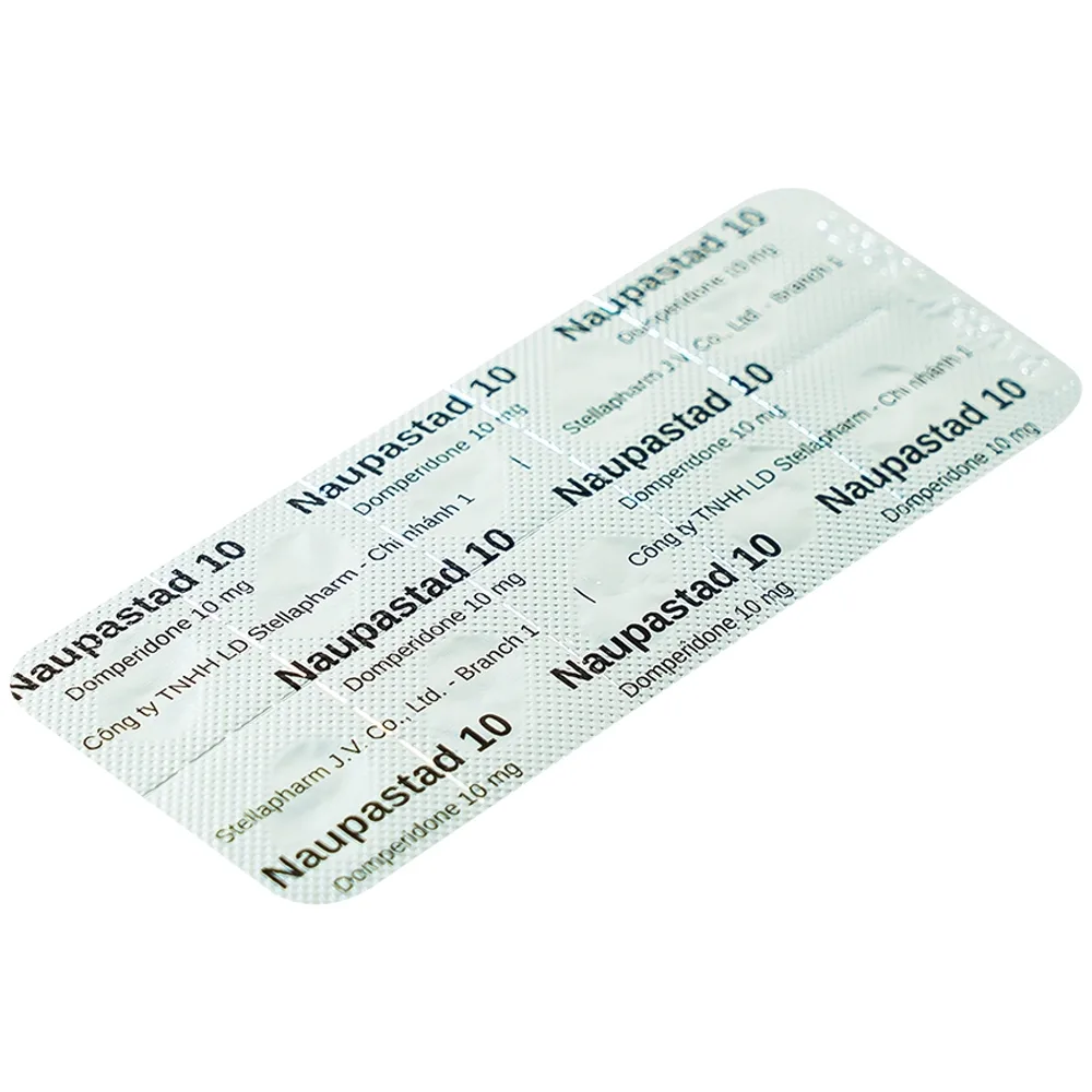 Hình ảnh Viên nén Naupastad 10 Stella điều trị triệu chứng nôn và buồn nôn (10 vỉ x 10 viên)
