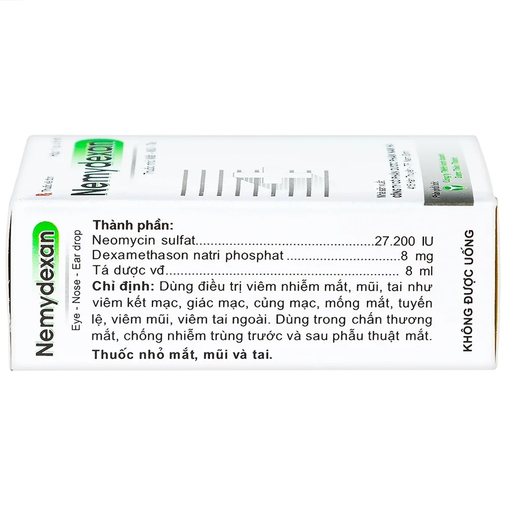 Hình ảnh Thuốc nhỏ mắt mũi tai Nemydexan Nam Hà điều trị viêm kết mạc, viêm mũi, viêm tai ngoài (8ml)