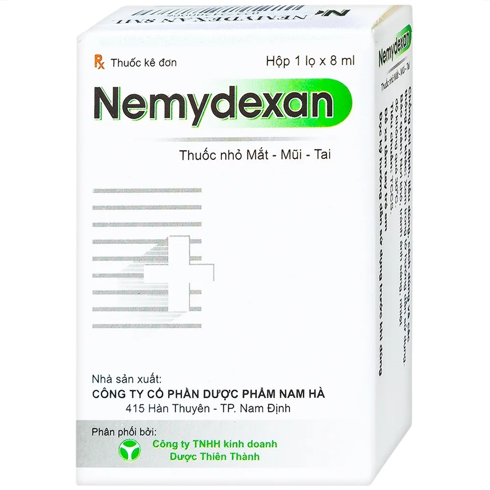 Hình ảnh Thuốc nhỏ mắt mũi tai Nemydexan Nam Hà điều trị viêm kết mạc, viêm mũi, viêm tai ngoài (8ml)