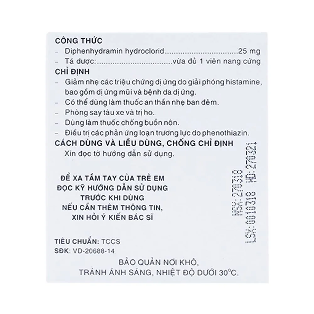 Hình ảnh Viên nang cứng Neo-Allerfar 25mg Pharmedic giảm triệu chứng dị ứng mũi, viêm da dị ứng (10 vỉ x 10 viên)