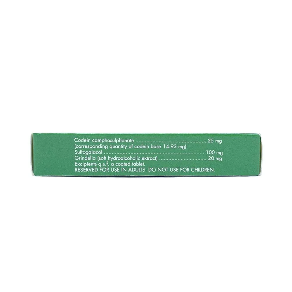Hình ảnh Viên nén Neo-Codion Bouchara điều trị triệu chứng ho khan (2 vỉ x 10 viên)