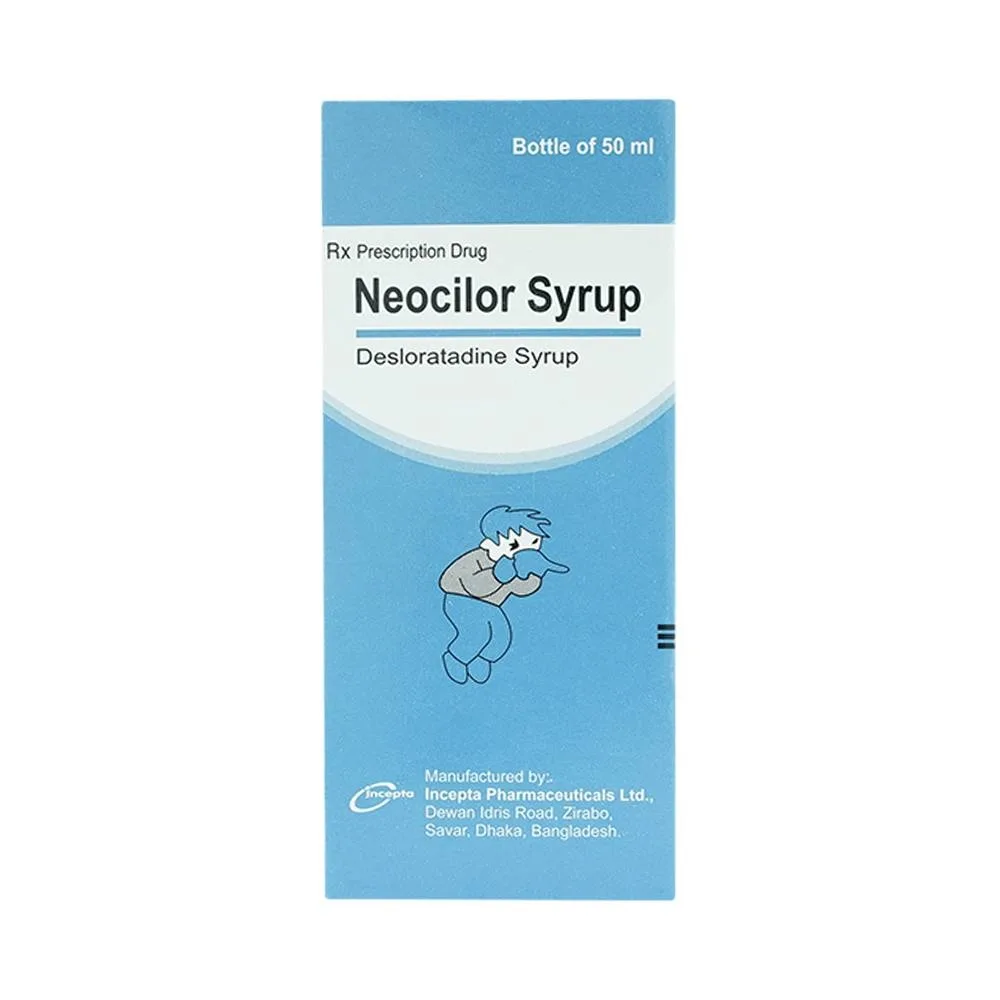 Hình ảnh Siro Neocilor Incepta điều trị viêm mũi dị ứng, mày đay (50ml) 
