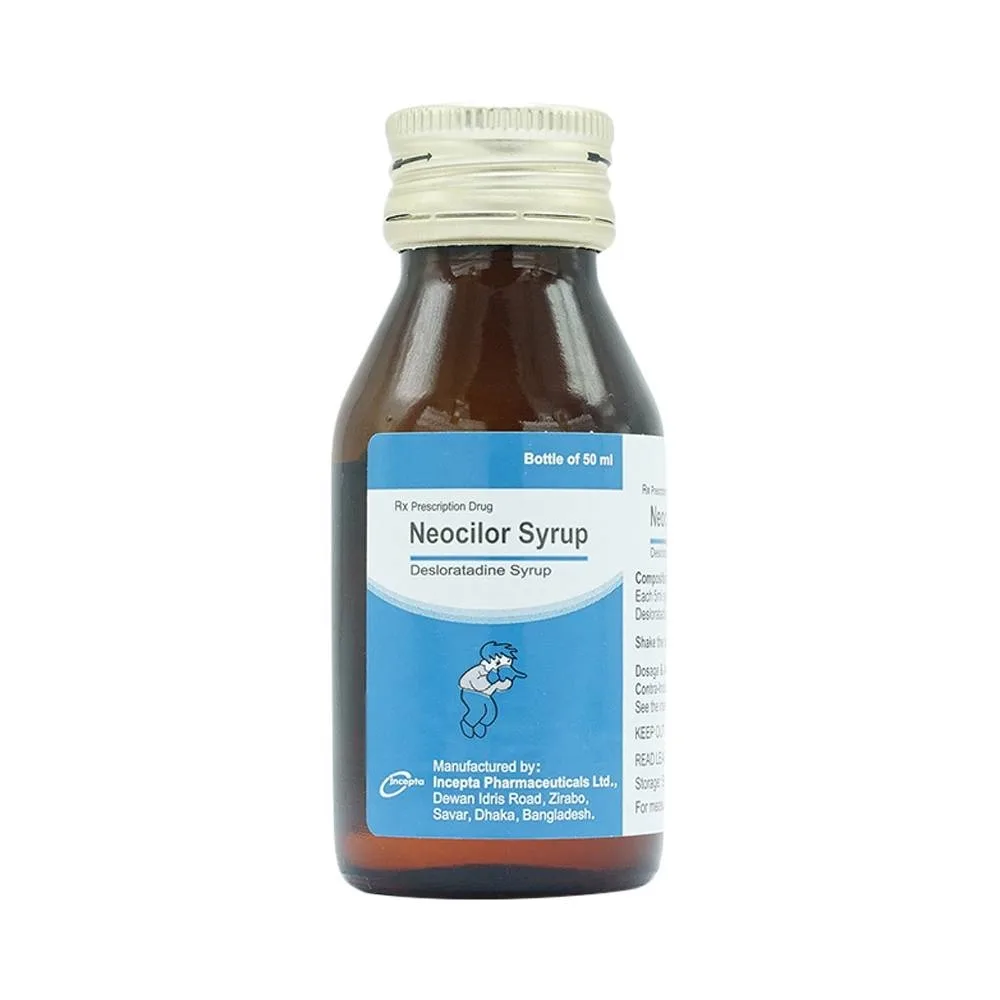 Hình ảnh Siro Neocilor Incepta điều trị viêm mũi dị ứng, mày đay (50ml) 