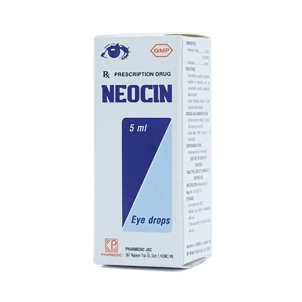 Hình ảnh Thuốc nhỏ mắt Neocin Pharmedic điều trị viêm kết mạc, giác mạc (5ml)