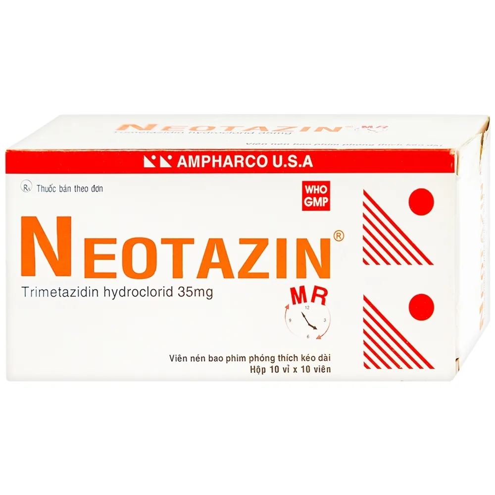 Hình ảnh Thuốc Neotazin MR 35mg Ampharco trị đau thắt ngực (10 vỉ x 10 viên)