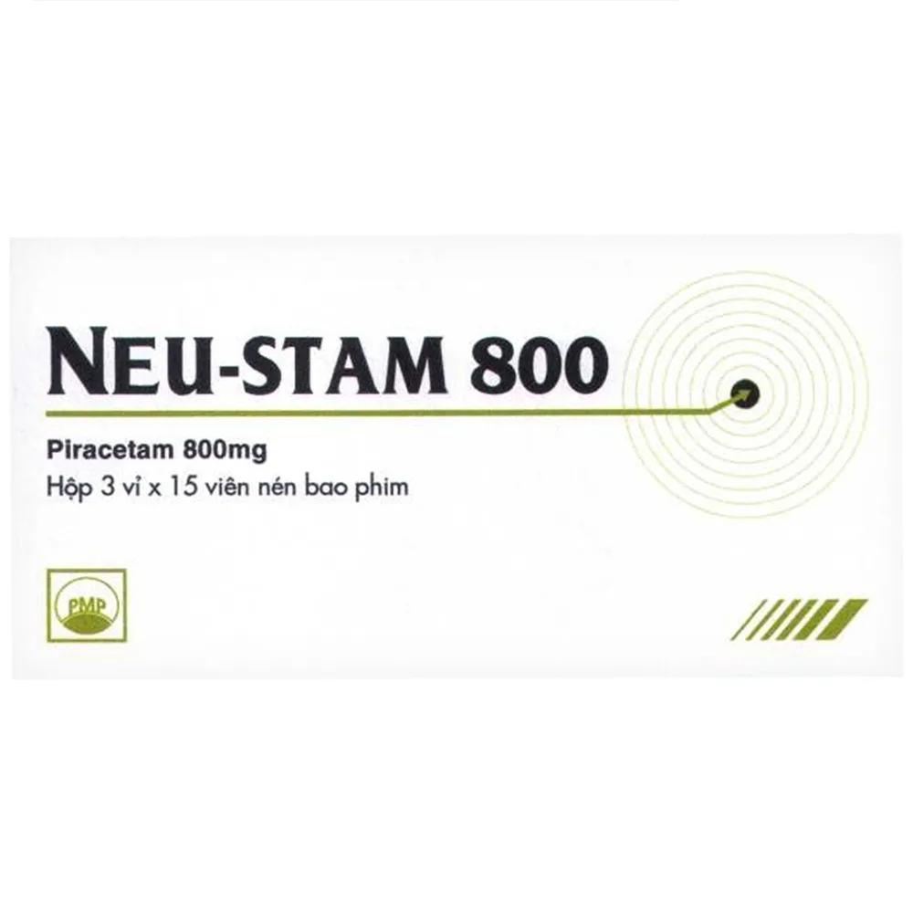 Hình ảnh Viên nén Neu-Stam 800 Pymepharco điều trị các triệu chứng chóng mặt (3 vỉ x 15 viên)