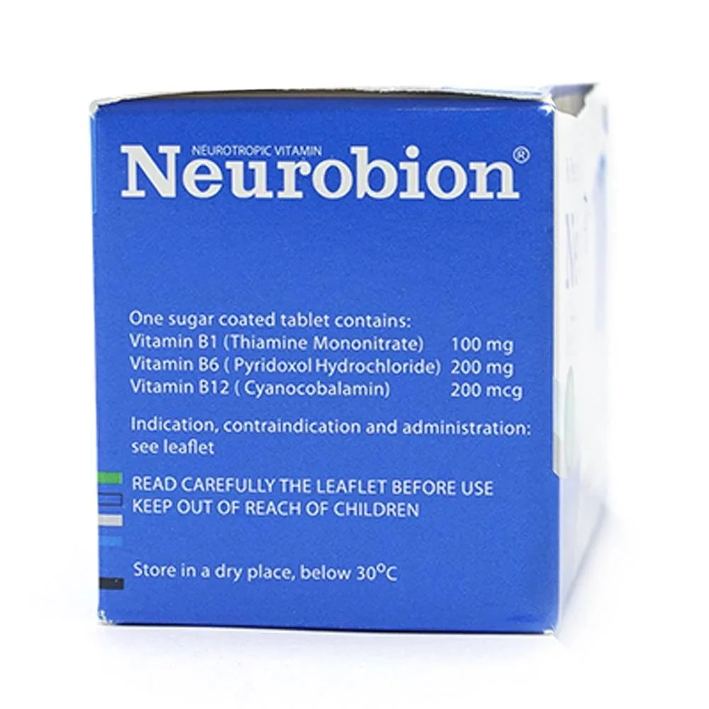 Hình ảnh Viên nén Neurobion Merck màu xanh- điều trị rối loạn thần kinh ngoại vi (5 vỉ x 10 viên)
