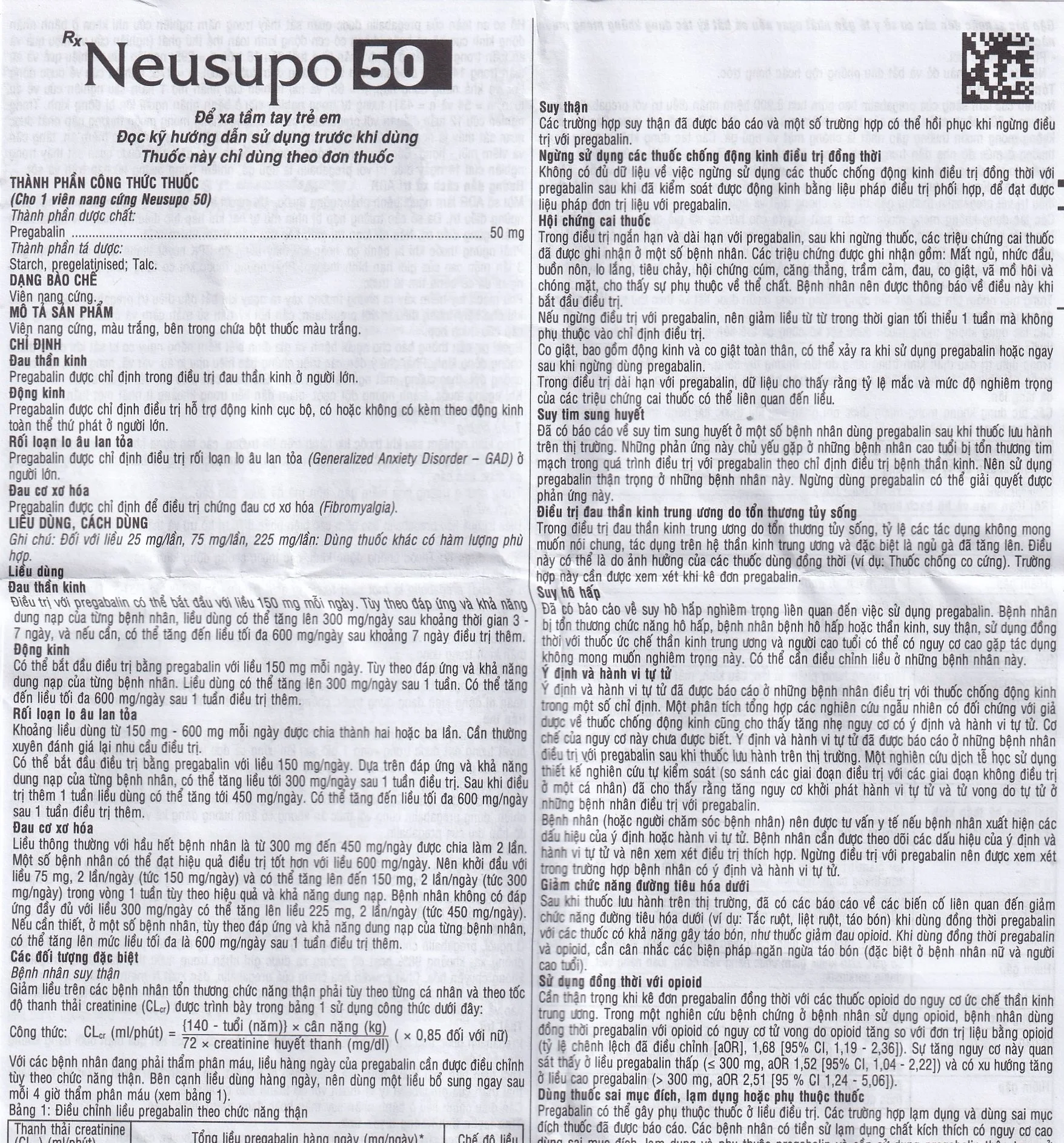 Hình ảnh Thuốc Neusupo 50mg Savipharm đau thần kinh, lo âu lan tỏa, đau cơ xơ hóa, hỗ trợ động kinh cục bộ (3 vỉ x 10 viên)