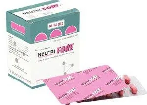 Hình ảnh Thuốc Neutri Fore Bidiphar điều trị đau thần kinh, viêm đa dây thần kinh, thiếu máu ác tính (12 vỉ x 5 viên)