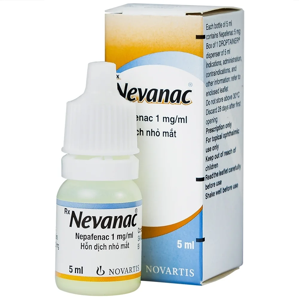 Hình ảnh Thuốc nhỏ mắt Nevanac Alcon điều trị viêm, đau sau phẫu thuật đục thủy tinh thể (5ml)